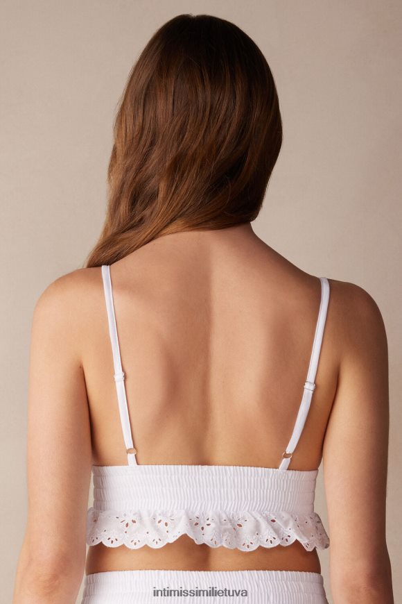 moterys baltas hello sunshine sangallo liemenėlės viršus Intimissimi apatinis trikotažas 248BPB525