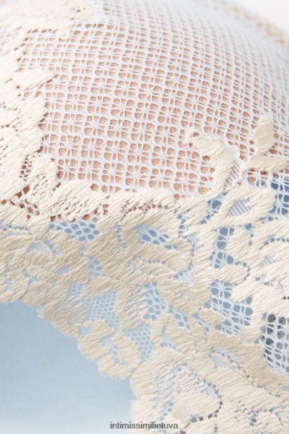 moterys erdvi mėlyna/dramblio kaulo spalva gražių gėlių elena balconette liemenėlė Intimissimi apatinis trikotažas 248BPB556