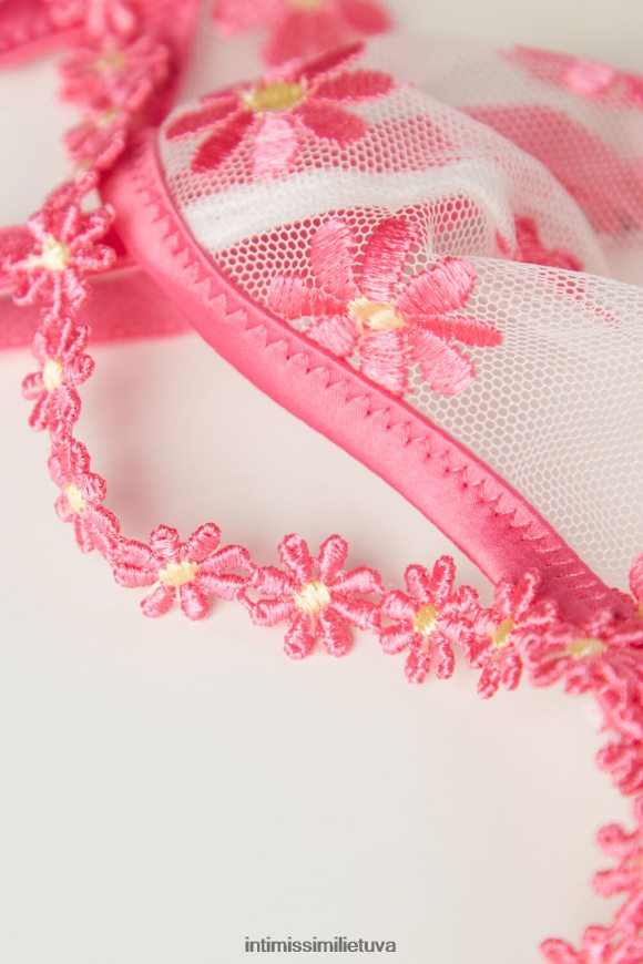 moterys fuksija/milteliai balti miela kaip ramunės balconette liemenėlė Intimissimi apatinis trikotažas 248BPB531