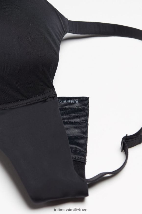 moterys juodas francesca itin lengva mikropluošto balconette liemenėlė Intimissimi apatinis trikotažas 248BPB767