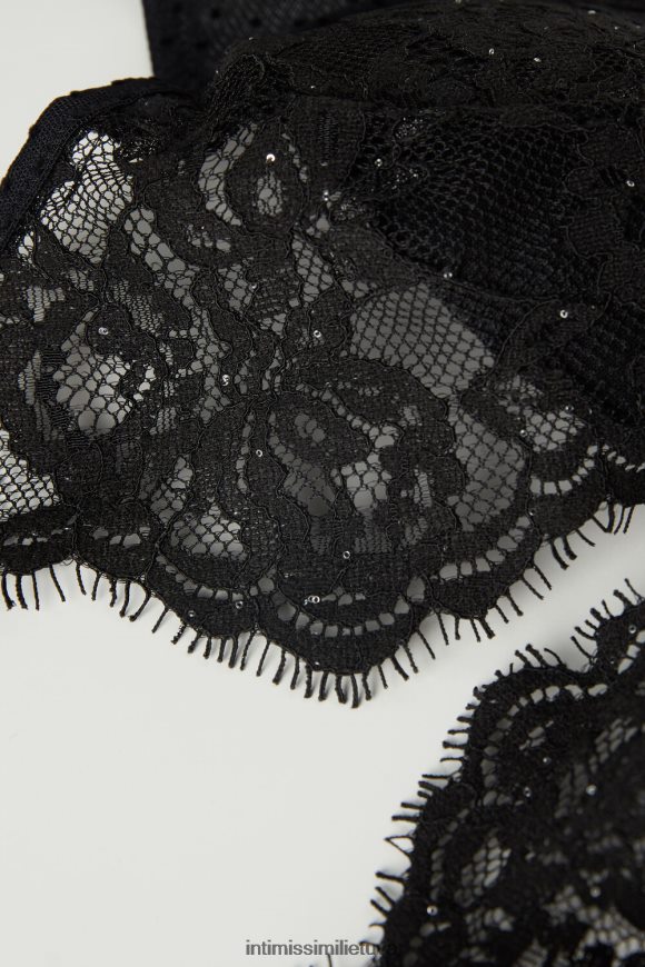moterys juodas laikas spindėti elena balconette liemenėlė Intimissimi apatinis trikotažas 248BPB622