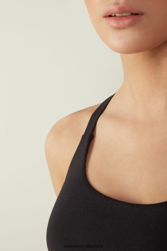 moterys juodas veikiantis liemenėlės viršus Intimissimi apatinis trikotažas 248BPB747