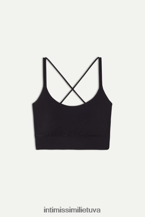 moterys juodas veikiantis paminkštintas liemenėlės viršus Intimissimi apatinis trikotažas 248BPB746