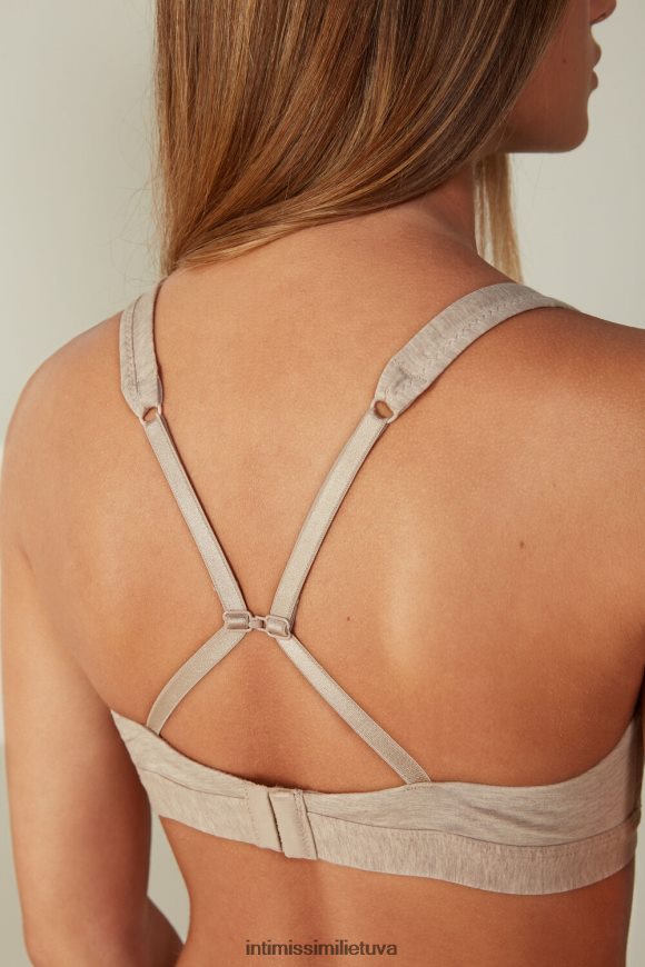 moterys natūralus mišinys lara medvilninė trikampė liemenėlė Intimissimi apatinis trikotažas 248BPB787