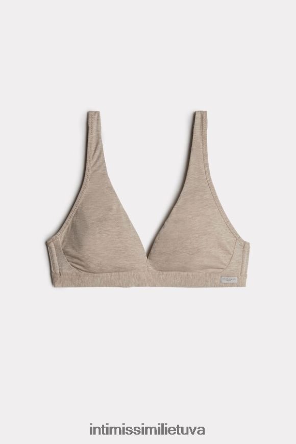 moterys natūralus mišinys lara medvilninė trikampė liemenėlė Intimissimi apatinis trikotažas 248BPB787