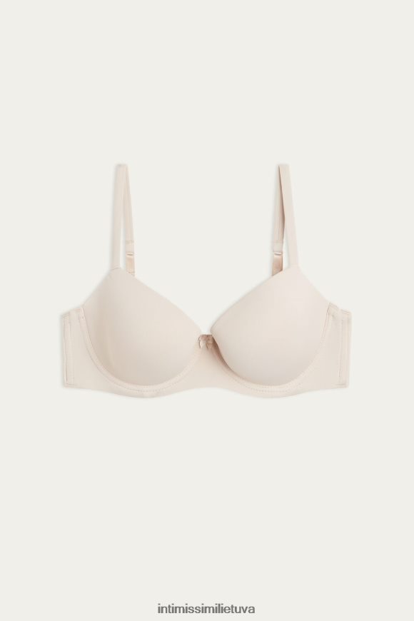 moterys rožinis šilkas sofia mikropluošto paminkštinta balconette liemenėlė Intimissimi apatinis trikotažas 248BPB728