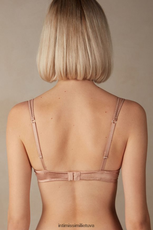 moterys satino rožinė sofia silk balconette liemenėlė Intimissimi apatinis trikotažas 248BPB625