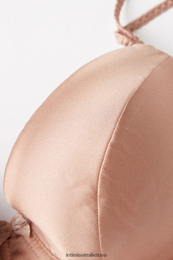 moterys satino rožinė sofia silk balconette liemenėlė Intimissimi apatinis trikotažas 248BPB625