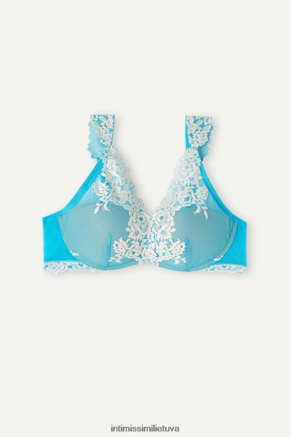 moterys skaitmeninis turkis/dramblio kaulas gražių gėlių giorgia balconette liemenėlė Intimissimi apatinis trikotažas 248BPB573