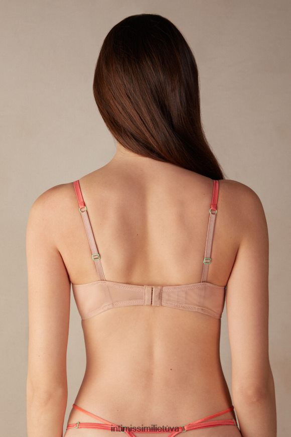 moterys švelni smėlio/daugiaspalvė saldainių spalvų balconette liemenėlė Intimissimi apatinis trikotažas 248BPB511