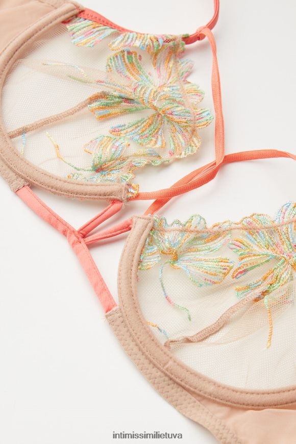 moterys švelni smėlio/daugiaspalvė saldainių spalvų balconette liemenėlė Intimissimi apatinis trikotažas 248BPB511