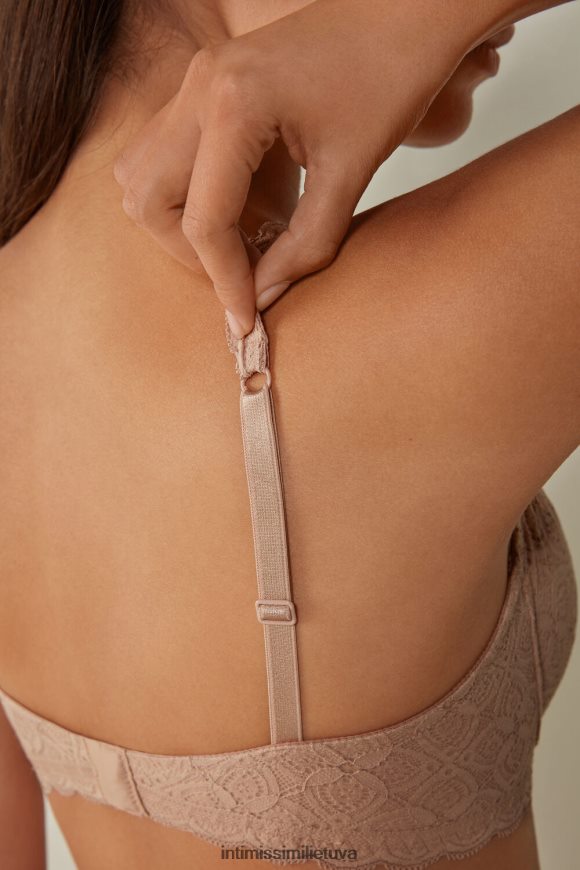 moterys švelnus smėlio spalvos elena nėriniuota balconette liemenėlė Intimissimi apatinis trikotažas 248BPB691