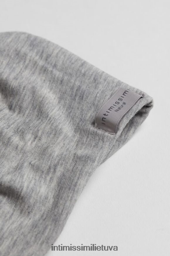 moterys šviesiai pilkas melanžas greta natūralios medvilnės balconette liemenėlė Intimissimi apatinis trikotažas 248BPB761