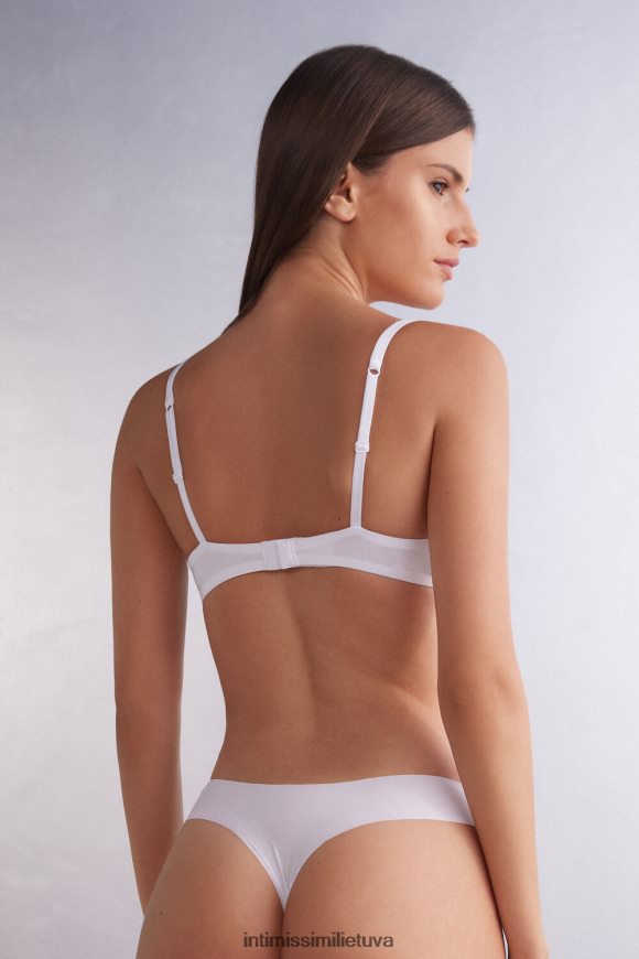 moterys baltas Monica itin lengva mikropluošto push-up liemenėlė Intimissimi apatinis trikotažas 248BPB491