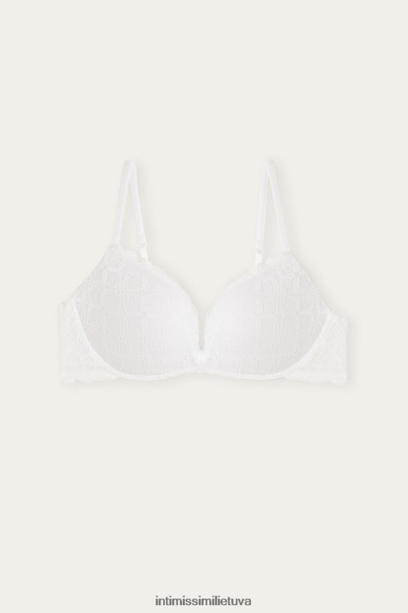 moterys baltas gioia lace super push-up liemenėlė Intimissimi apatinis trikotažas 248BPB708