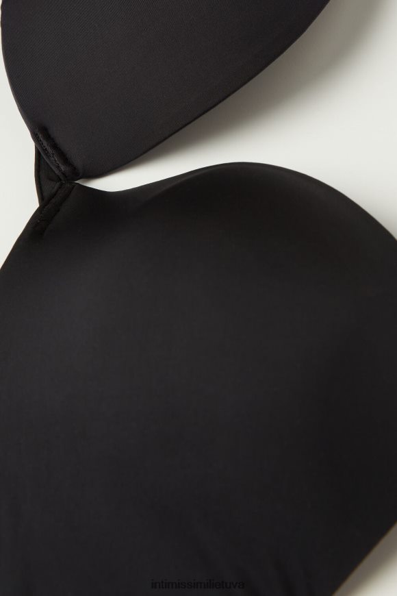 moterys juodas Itin lengva mikropluošto silvia push-up liemenėlė Intimissimi apatinis trikotažas 248BPB550