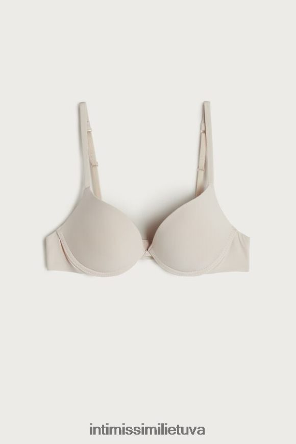 moterys rožinis šilkas simona mikropluošto super push-up liemenėlė Intimissimi apatinis trikotažas 248BPB815