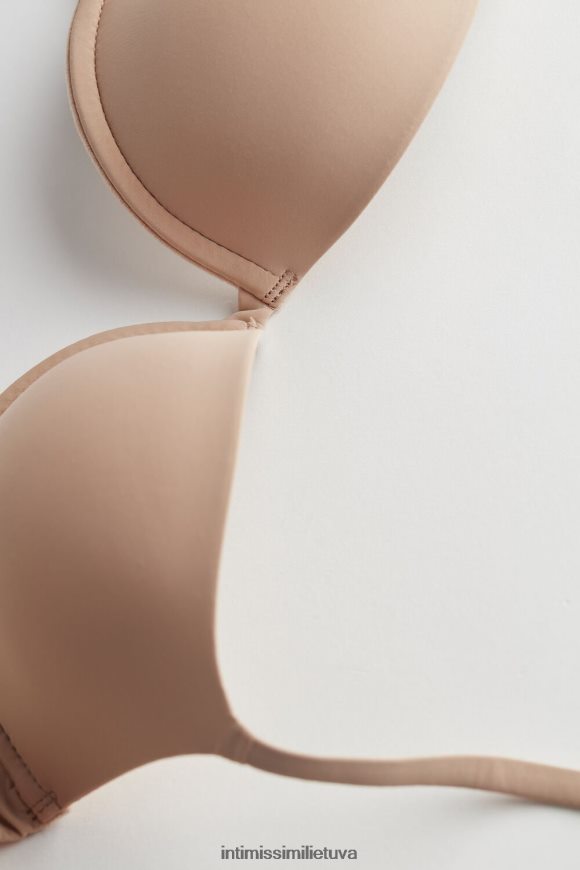 moterys švelnus smėlio spalvos bellissima mikropluošto push-up liemenėlė Intimissimi apatinis trikotažas 248BPB822
