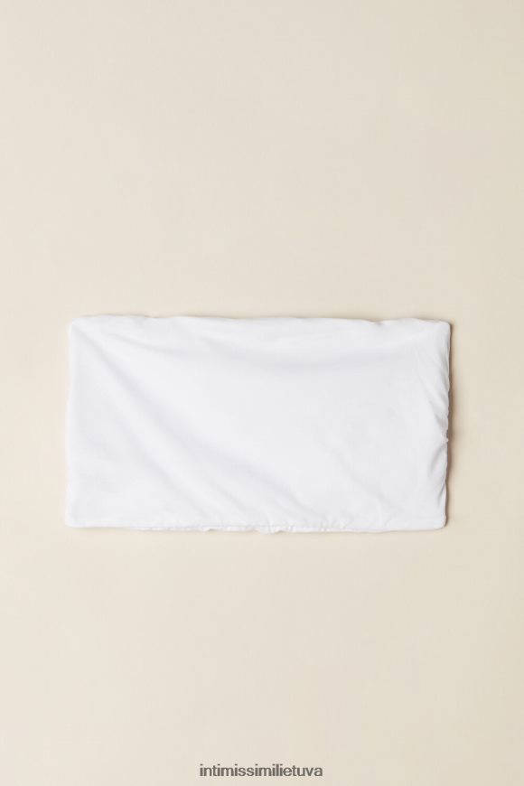 moterys baltas medvilninės juostos viršus Intimissimi apatinis trikotažas 248BPB1363