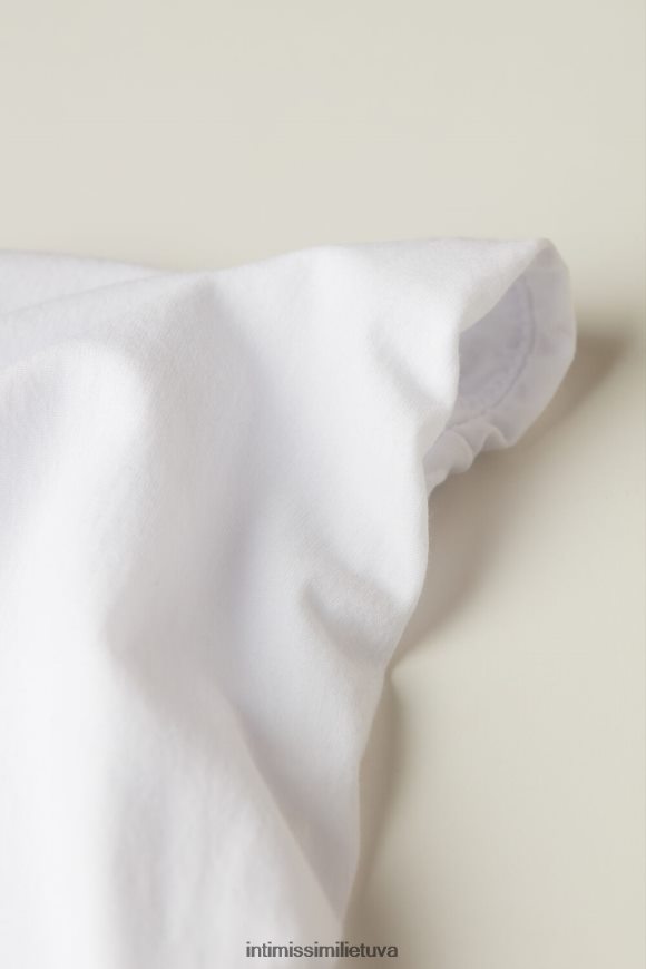 moterys baltas medvilninės juostos viršus Intimissimi apatinis trikotažas 248BPB1363