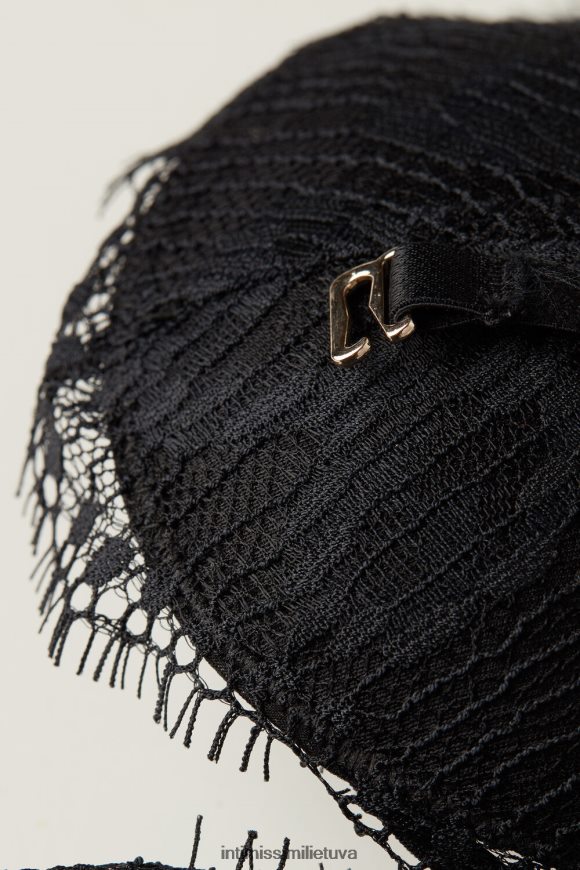 moterys juodas Monica jausminga beribė liemenėlė Intimissimi apatinis trikotažas 248BPB640