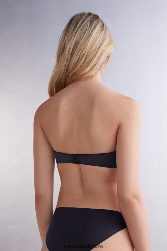 moterys juodas gioia itin lengva mikropluošto juostinė liemenėlė Intimissimi apatinis trikotažas 248BPB518