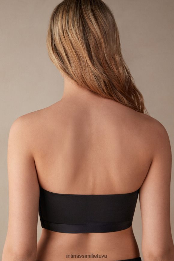moterys juodas itin lengvas mikropluošto liemenėlės viršus Intimissimi apatinis trikotažas 248BPB541