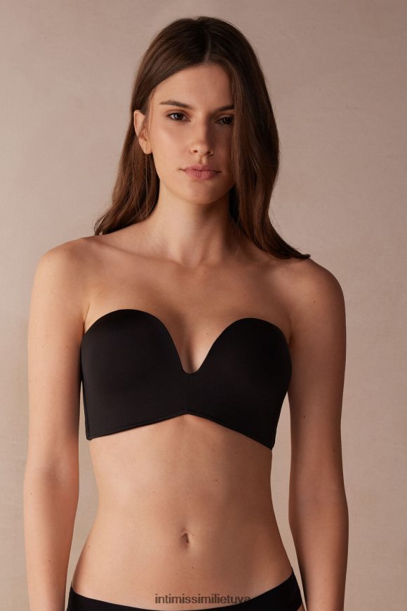 moterys juodas laura itin lengva mikropluošto bandeau liemenėlė Intimissimi apatinis trikotažas 248BPB494