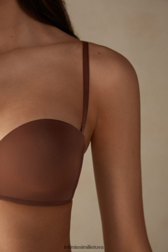 moterys tamsiai smėlio spalvos gioia bandeau liemenėlė Intimissimi apatinis trikotažas 248BPB730