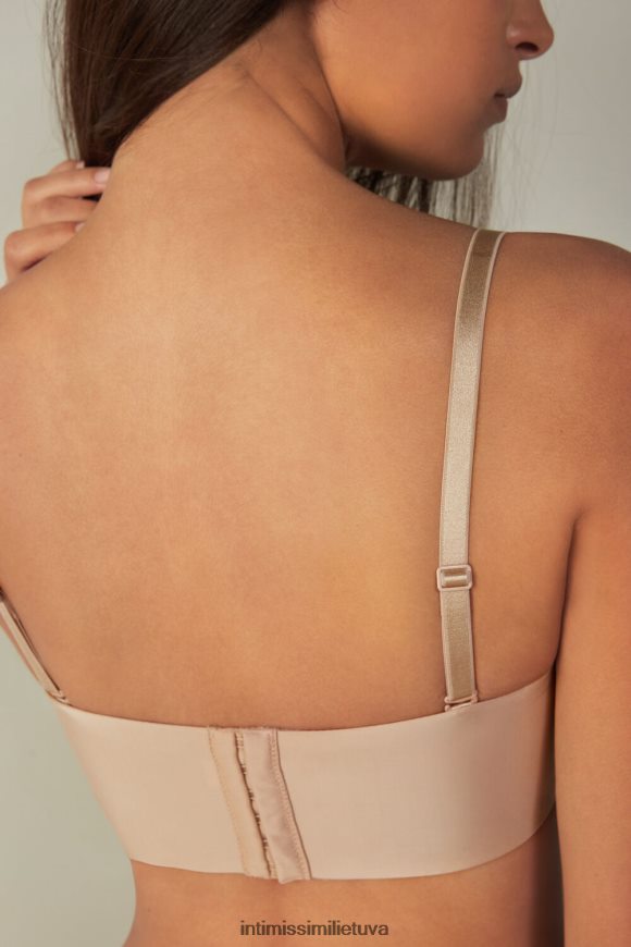moterys švelnus smėlio spalvos daila ultralengva mikropluošto bandeau liemenėlė Intimissimi apatinis trikotažas 248BPB759