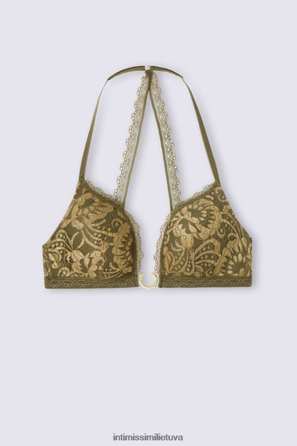 moterys žalios samanos/oro Tiziana auksinė deivė trikampė liemenėlė Intimissimi apatinis trikotažas 248BPB457
