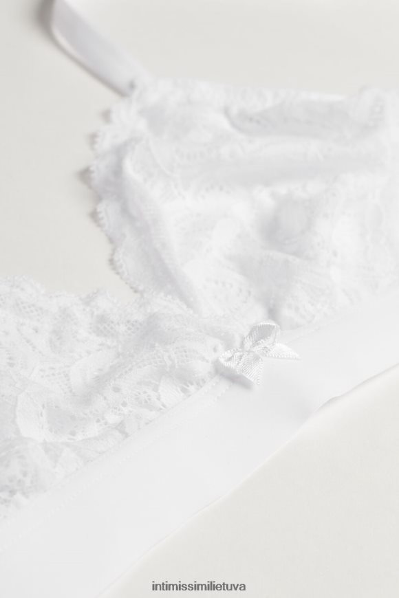 moterys baltas emma nėrinių trikampė liemenėlė Intimissimi apatinis trikotažas 248BPB675