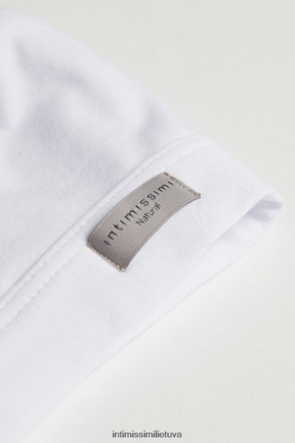 moterys baltas emma natūralios medvilnės trikampė liemenėlė Intimissimi apatinis trikotažas 248BPB756