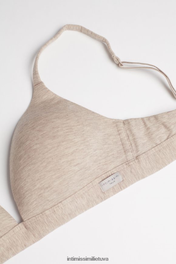 moterys natūralus mišinys tiziana natūralios medvilnės trikampė liemenėlė Intimissimi apatinis trikotažas 248BPB716