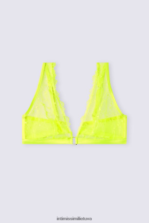 moterys ryškiai geltona gryno džiaugsmo trikampė liemenėlė Intimissimi apatinis trikotažas 248BPB462