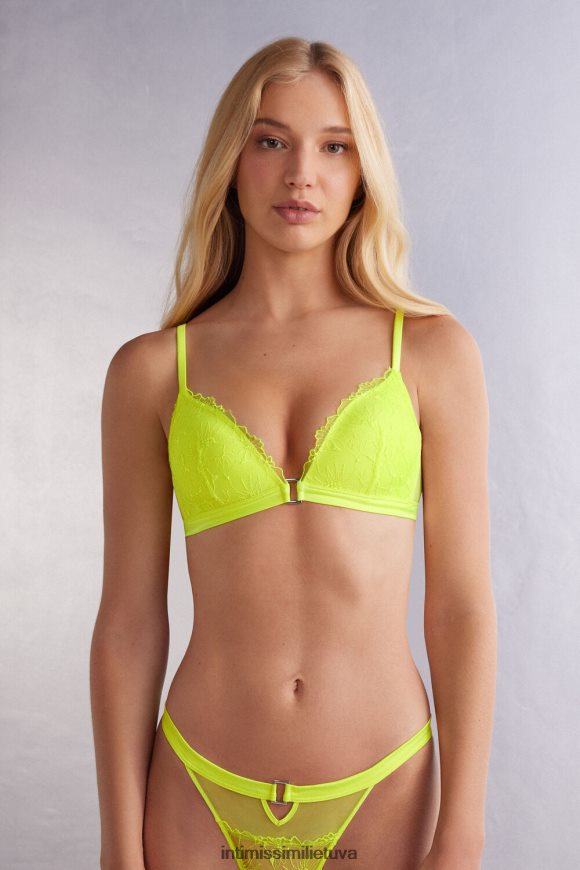 moterys ryškiai geltona pure Joy Tiziana trikampė liemenėlė Intimissimi apatinis trikotažas 248BPB461
