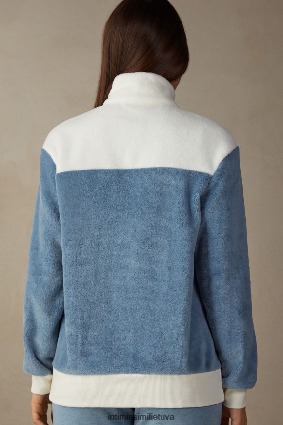 moterys bianco spalvotas blokinis vilnos bomberis Intimissimi drabužiai 248BPB1597