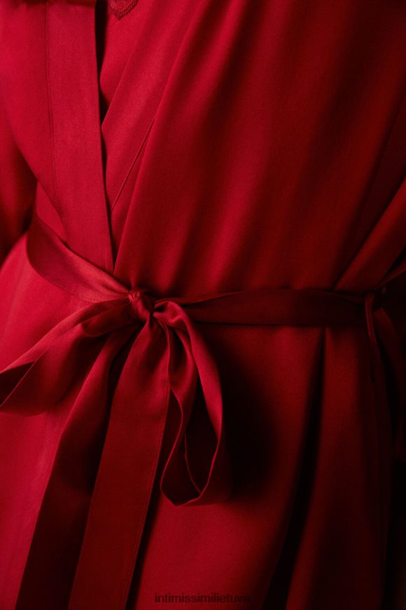 moterys raudona šilko kimono Intimissimi drabužiai 248BPB1678