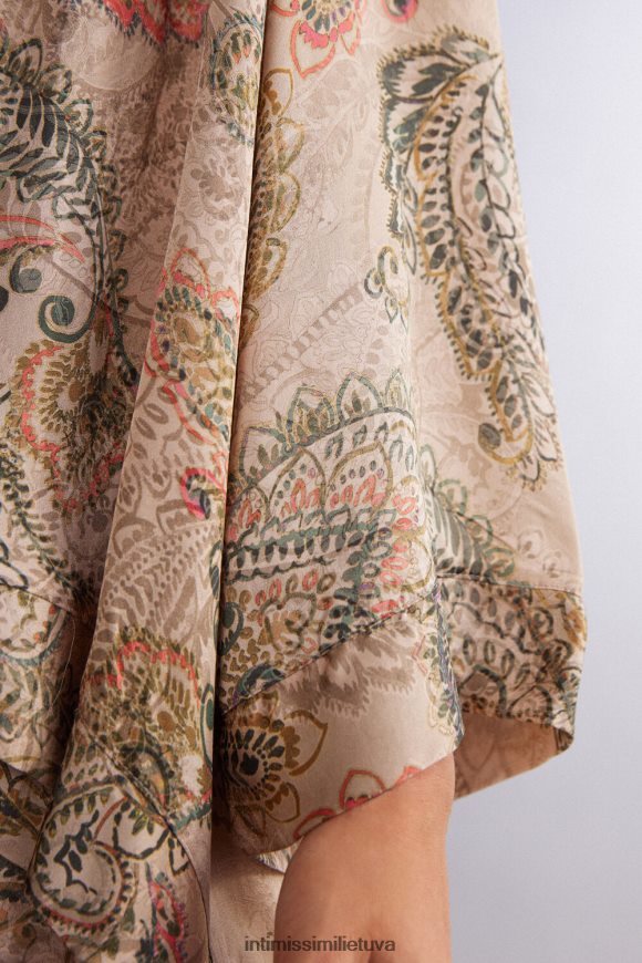 moterys šv.auksinė deivė aukso deivės viskozės satino kimono Intimissimi drabužiai 248BPB1492