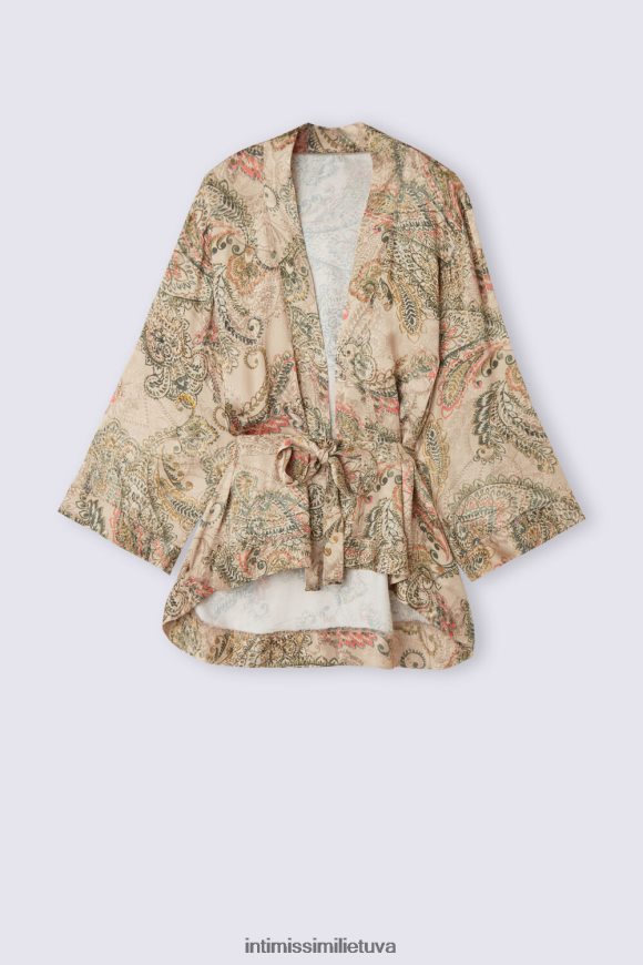 moterys šv.auksinė deivė aukso deivės viskozės satino kimono Intimissimi drabužiai 248BPB1492