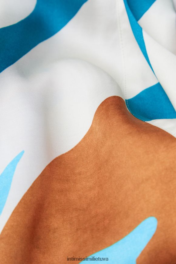 moterys vasaros atmosferos spauda Summer Vibes viskozinis satino kimono Intimissimi drabužiai 248BPB1523