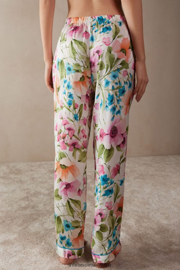 moterys botanikos dainų tekstai spausdinti botanical lyrics pilnos satino kelnės Intimissimi drabužiai 248BPB1558