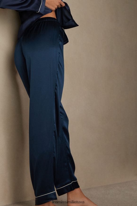 moterys intensyvi mėlyna šilko satino kelnės Intimissimi drabužiai 248BPB1577