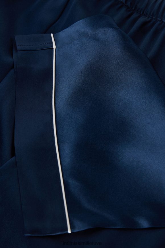 moterys intensyvi mėlyna šilko satino kelnės Intimissimi drabužiai 248BPB1577