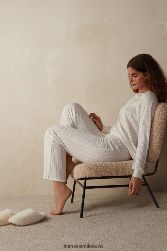 moterys milteliai balti nesenstančios paveldo kelnės Intimissimi drabužiai 248BPB1601