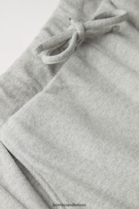 moterys pilkas melanžas šiltos prisiglaustos kelnės viso ilgio su rankogaliais kulkšnys Intimissimi drabužiai 248BPB1599