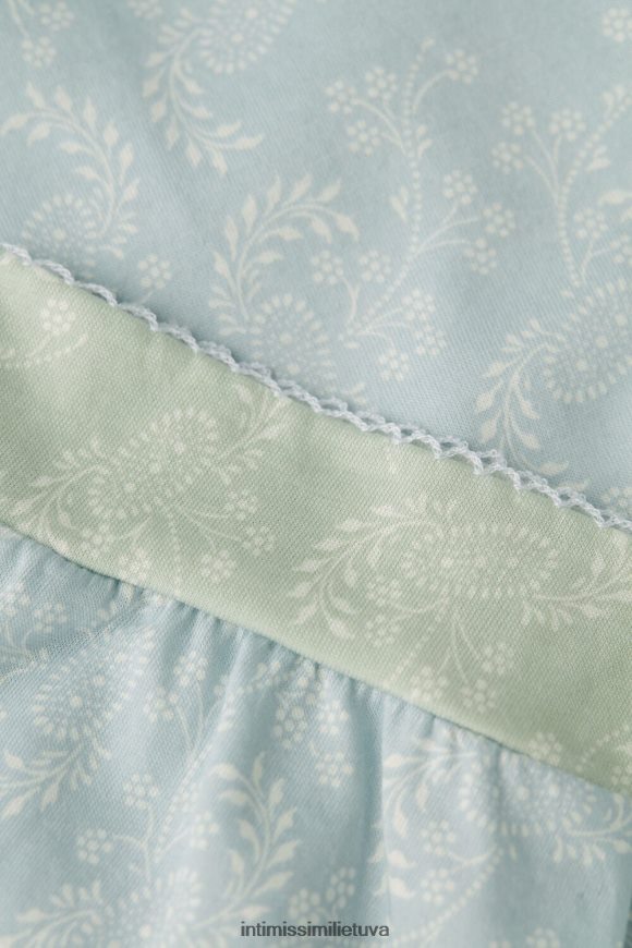 moterys romantiškas kašmyro raštas romantiškas kašmyro medvilninis ilgomis rankovėmis viršus Intimissimi drabužiai 248BPB1543