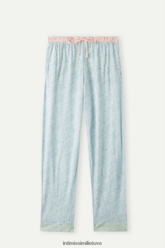 moterys romantiškas kašmyro raštas romantiškos kašmyro spalvos medvilninės kelnės Intimissimi drabužiai 248BPB1545