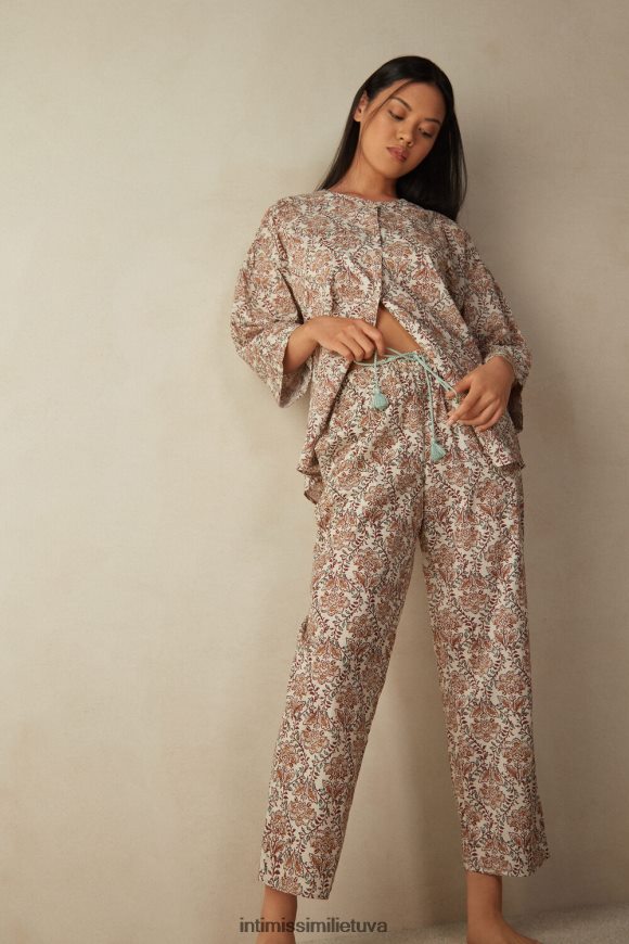 moterys st.prieskonių sodas prieskoniai sodo medvilninės kelnės Intimissimi drabužiai 248BPB1625