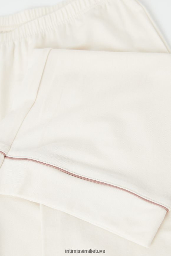 moterys vanilės dramblio kaulo ilgos mikromodalinės kelnės Intimissimi drabužiai 248BPB1616